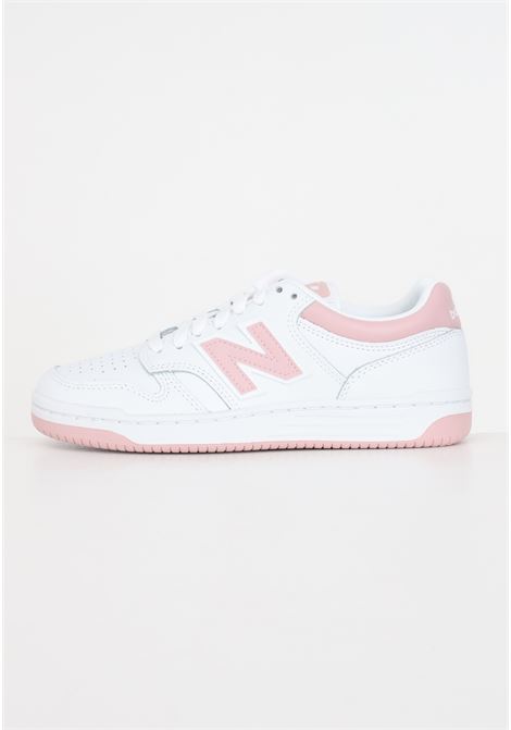 White and pink 480 model women's sneakers NEW BALANCE | BB480LOWHITE-PINK